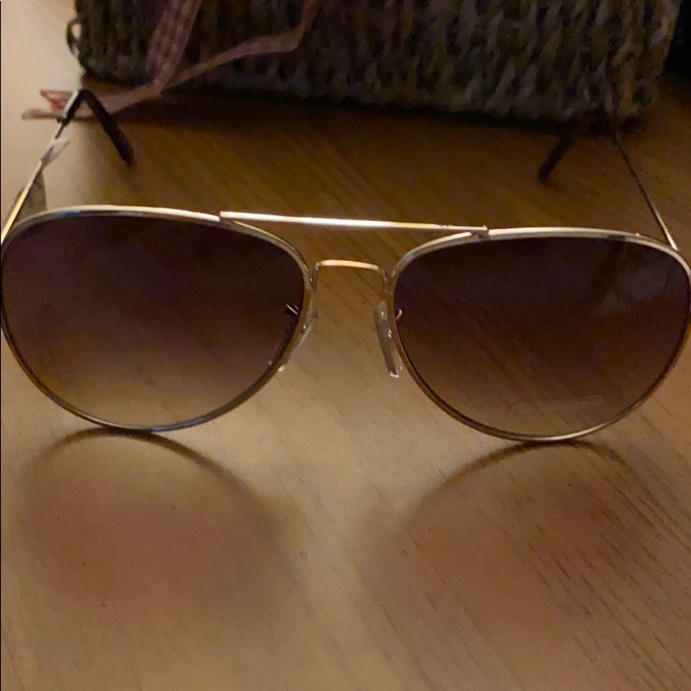 Loft sunglasses aviator gold